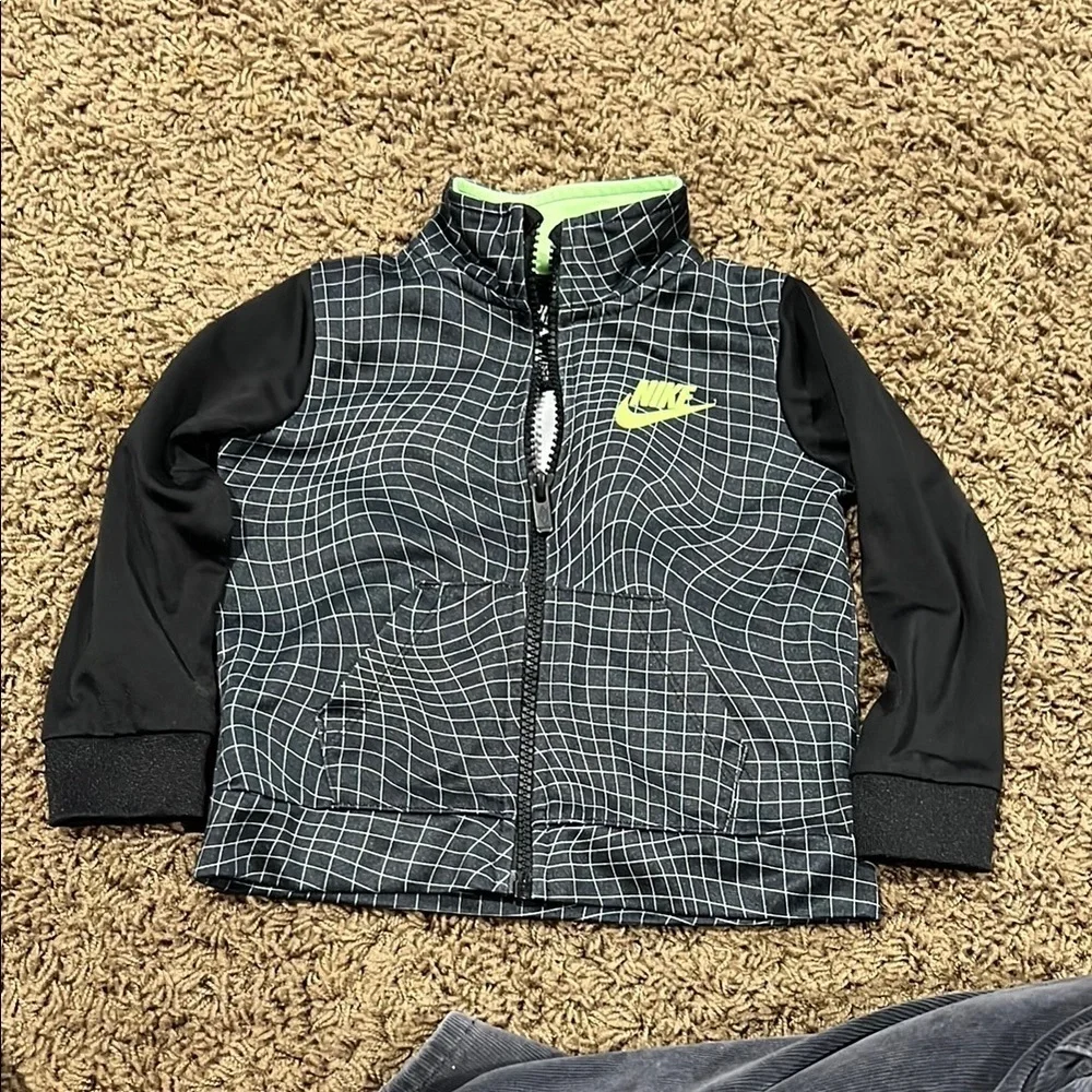 Nike Black and Green Jacket